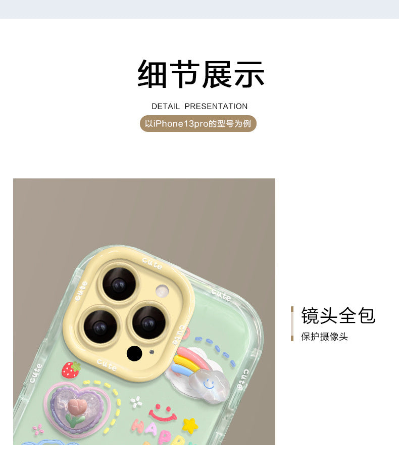 Cloud Doll Bracelet Compatible with Apple 16e Phone Case 13 Pro Max Cute Girls 15 Jelly 14 Stand 12