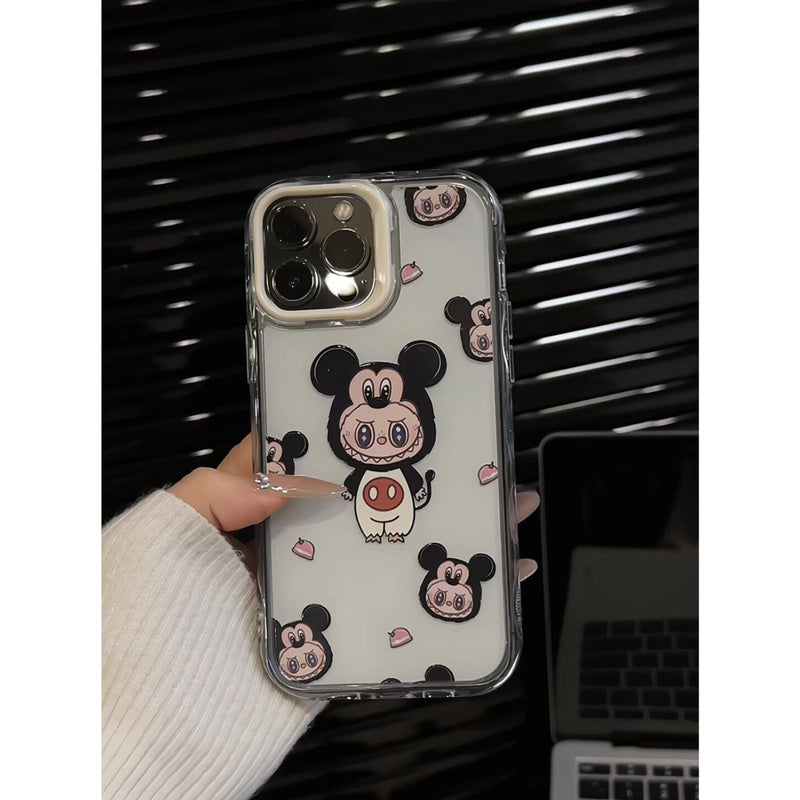 Minnie Cartoon Compatible with Apple 16 Pro Max Creative iPhone 15 Wave Jelly Phone Case Cute Niche 14
