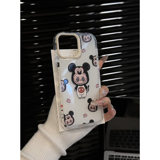 Minnie Cartoon Compatible with Apple 16 Pro Max Creative iPhone 15 Wave Jelly Phone Case Cute Niche 14