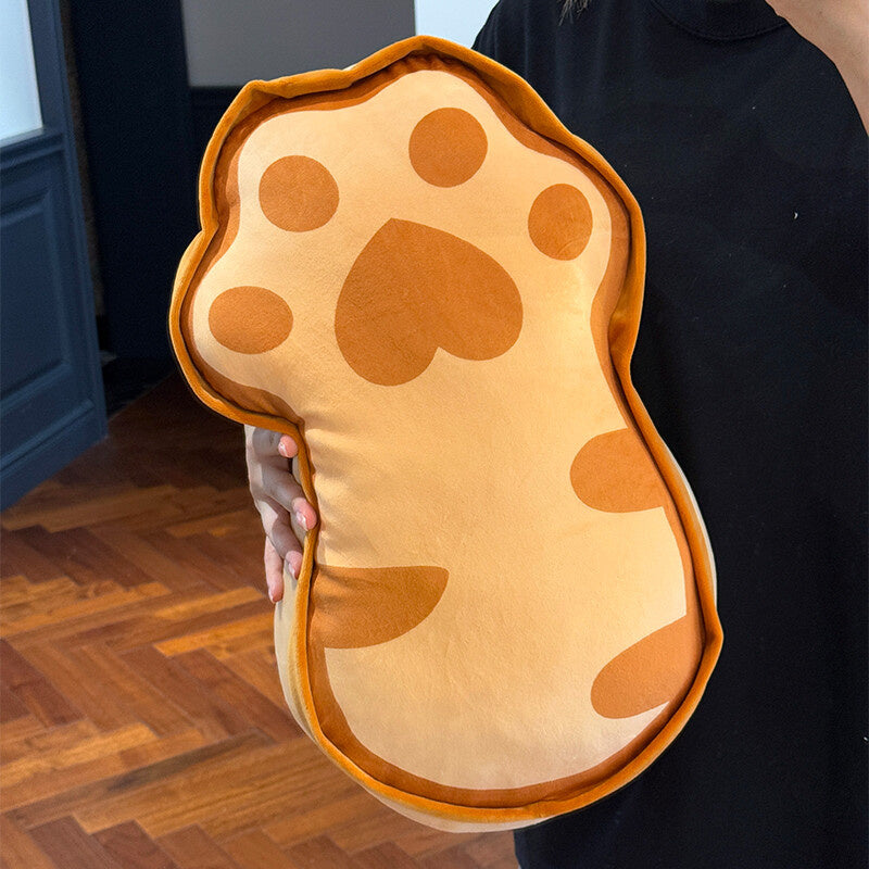 New Butter Fish Cake Pillow for Girls Sleeping on Bed Hugging Doll Plush Toy Cat Paw Cushion Super Soft Gift
