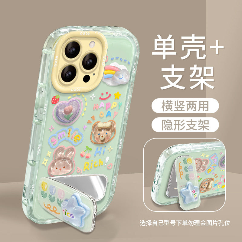 Cloud Doll Bracelet Compatible with Apple 16e Phone Case 13 Pro Max Cute Girls 15 Jelly 14 Stand 12