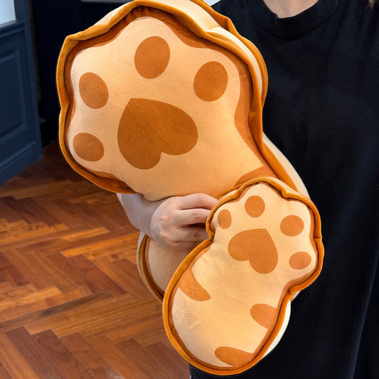 New Butter Fish Cake Pillow for Girls Sleeping on Bed Hugging Doll Plush Toy Cat Paw Cushion Super Soft Gift