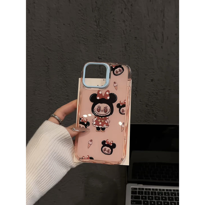 Minnie Cartoon Compatible with Apple 16 Pro Max Creative iPhone 15 Wave Jelly Phone Case Cute Niche 14