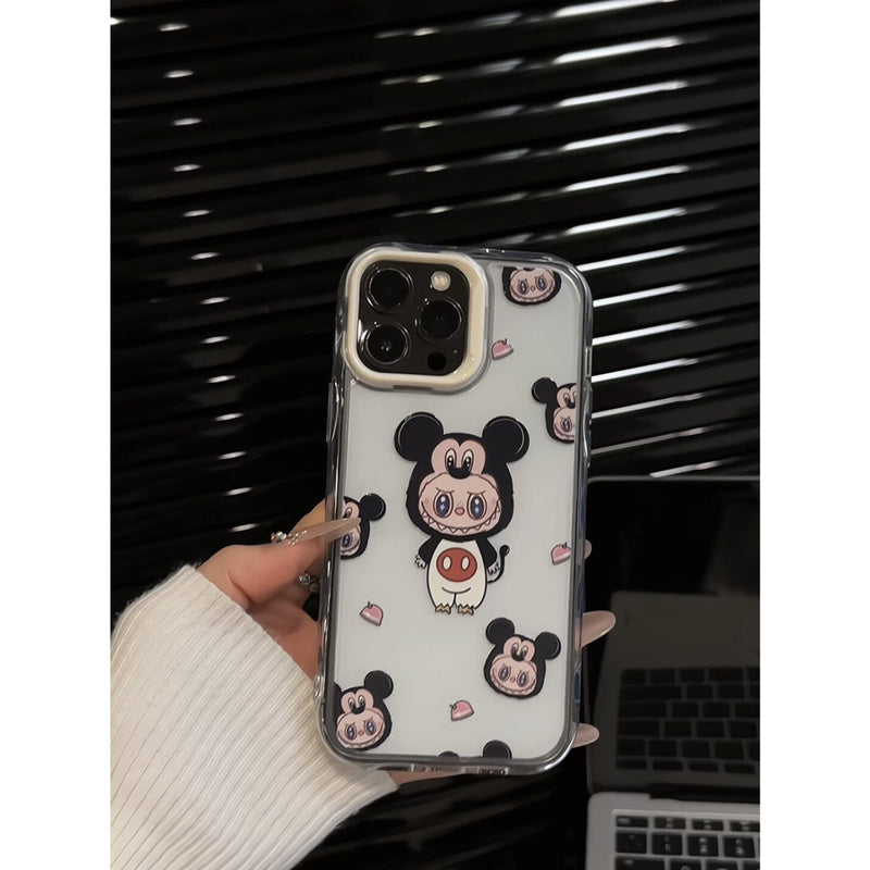 Minnie Cartoon Compatible with Apple 16 Pro Max Creative iPhone 15 Wave Jelly Phone Case Cute Niche 14