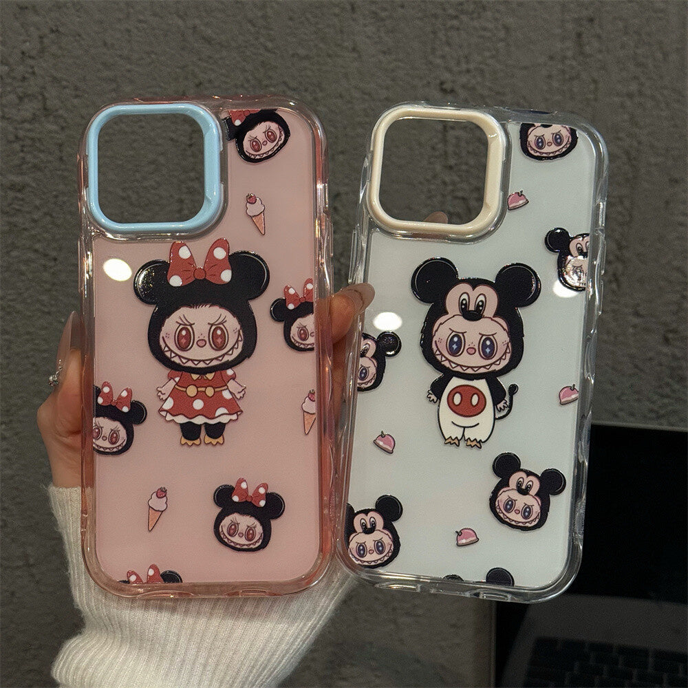 Minnie Cartoon Compatible with Apple 16 Pro Max Creative iPhone 15 Wave Jelly Phone Case Cute Niche 14