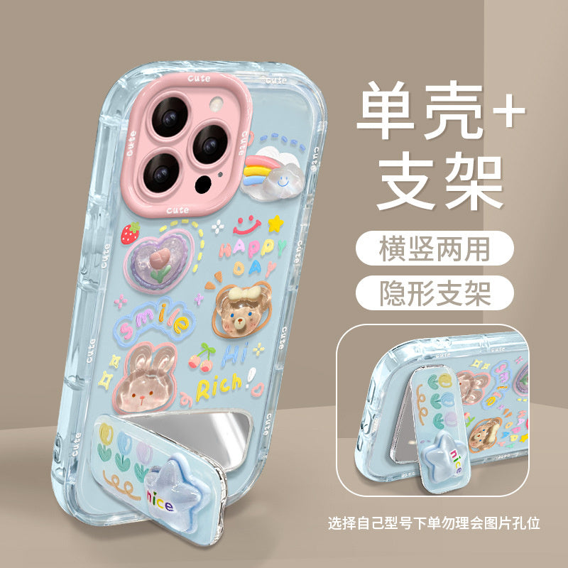 Cloud Doll Bracelet Compatible with Apple 16e Phone Case 13 Pro Max Cute Girls 15 Jelly 14 Stand 12