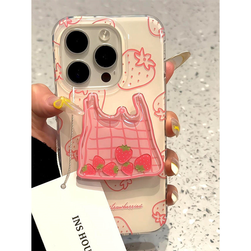 Suitable for Apple 16promax phone case, iPhone 15plus, new 14pro, female 13, silicone 12, bracket 11