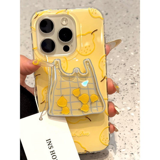 Suitable for Apple 16promax phone case, iPhone 15plus, new 14pro, female 13, silicone 12, bracket 11