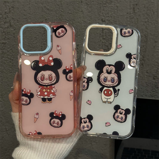 Minnie Cartoon Compatible with Apple 16 Pro Max Creative iPhone 15 Wave Jelly Phone Case Cute Niche 14