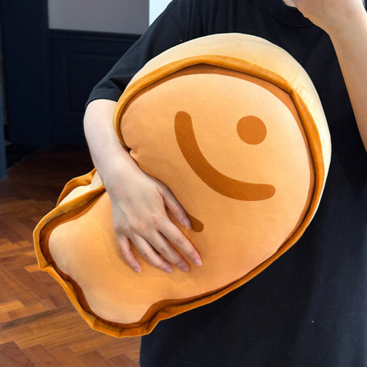 New Butter Fish Cake Pillow for Girls Sleeping on Bed Hugging Doll Plush Toy Cat Paw Cushion Super Soft Gift